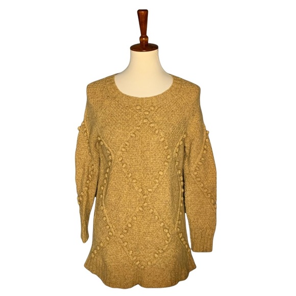 Anthropologie Sweaters - Anthropologie Moth Pom Pom Oversized Wool Sweater